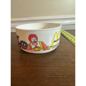 Vintage McDonaldland Characters McDonalds Plastic Bowl Ronald Grimace Hamburglar